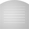 Ekena Millwork Arch Top Surface Mount PVC Gable Vent: Non-Functional, w/ 3-1/2"W x 1"P Standard Frame, 26"W x 42"H GVPAR26X4201SN - alternate 5